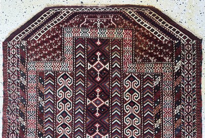 27073018a - Yomud´Salachak´antik, Turkmenistan, 19.Jhd,Wolle auf Wolle, ca. 138 x 120 cm, ...