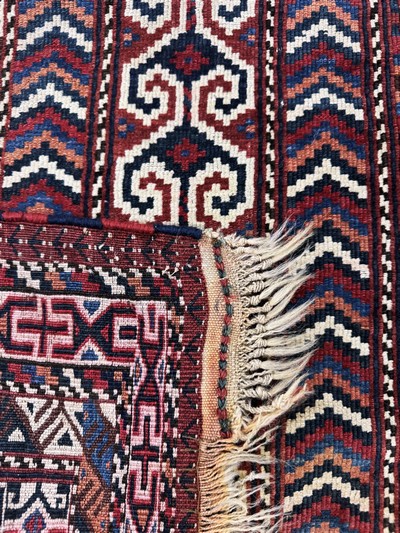 27073018e - Yomud´Salachak´antik, Turkmenistan, 19.Jhd,Wolle auf Wolle, ca. 138 x 120 cm, ...