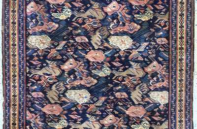 27073020b - Senneh Kelim antik, Persien, 19.Jhd, Wolle auf Wolle, ca. 200 x 125 cm, EHZ: 3(kleine ...