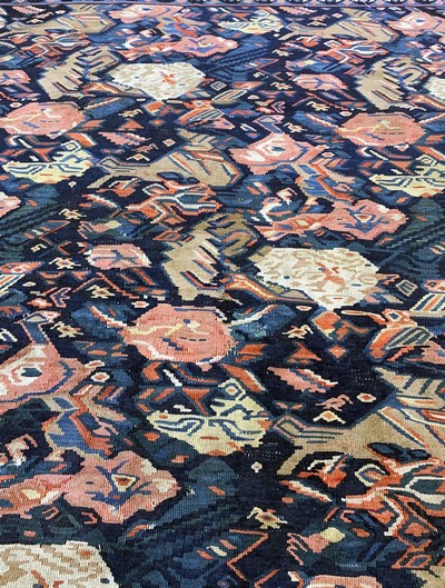 27073020d - Senneh Kelim antik, Persien, 19.Jhd, Wolle auf Wolle, ca. 200 x 125 cm, EHZ: 3(kleine ...