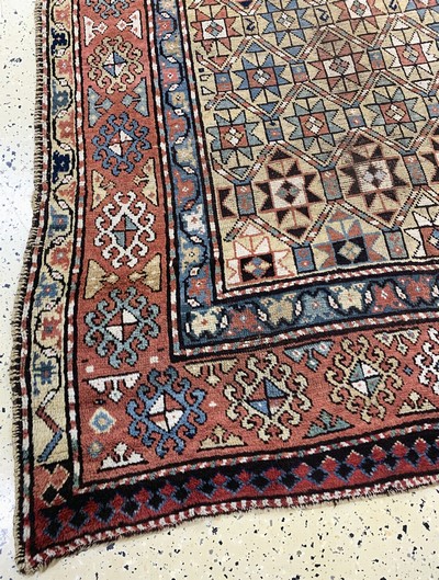 27073024d - Antiker Kazak, Kaukasus, 19.Jhd, Wolle auf Wolle, ca. 240 x 140 cm, EHZ: 3 ...