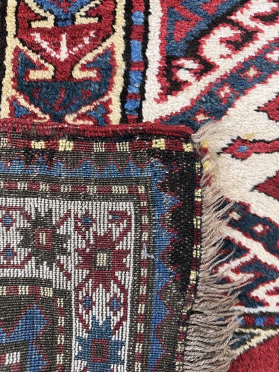 27073027i - Antiker´Mogan´Kazak, Kaukasus, 19.Jhd, Wolle auf Wolle, ca. 260 x 140 cm, EHZ: ...