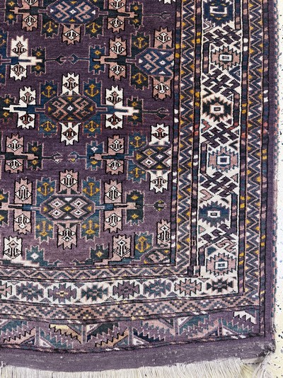 27073030a - Yomud antik, Turkmenistan, um 1900, Wolle auf Wolle, ca. 248 x 170 cm, EHZ: ...