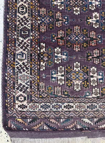 27073030b - Yomud antik, Turkmenistan, um 1900, Wolle auf Wolle, ca. 248 x 170 cm, EHZ: ...