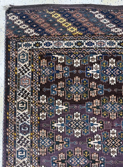 27073030c - Yomud antik, Turkmenistan, um 1900, Wolle auf Wolle, ca. 248 x 170 cm, EHZ: ...