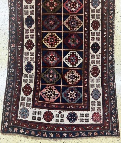 27073035d - Antiker´Talisch´Kazak, Kaukasus, datiert 1311(1889), Wolle auf Wolle, ca. 460 x 146 ...