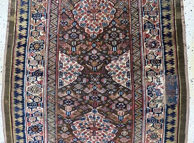 27073039b - Antiker Sarab, Persien, 19.Jhd, Wolle auf Baumwolle, ca. 334 x 123 cm, EHZ: 4 ...