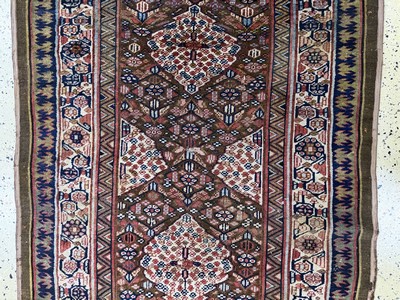 27073039c - Antiker Sarab, Persien, 19.Jhd, Wolle auf Baumwolle, ca. 334 x 123 cm, EHZ: 4 ...