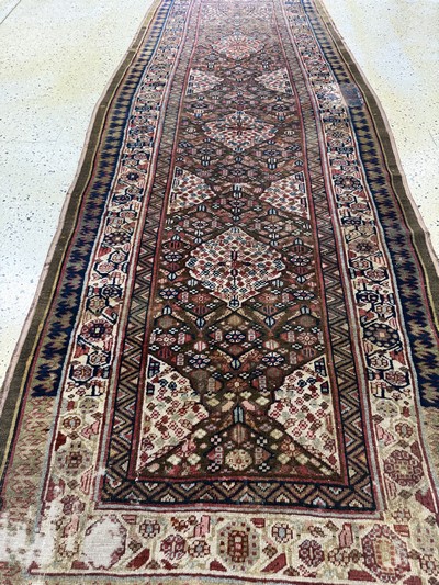 27073039f - Antiker Sarab, Persien, 19.Jhd, Wolle auf Baumwolle, ca. 334 x 123 cm, EHZ: 4 ...