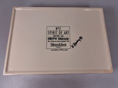 27073042c - Deckeldose, Keith Haring x Villeroy & Boch, Edition No.2 Spirit of Art, 1992, Porzellan, ...