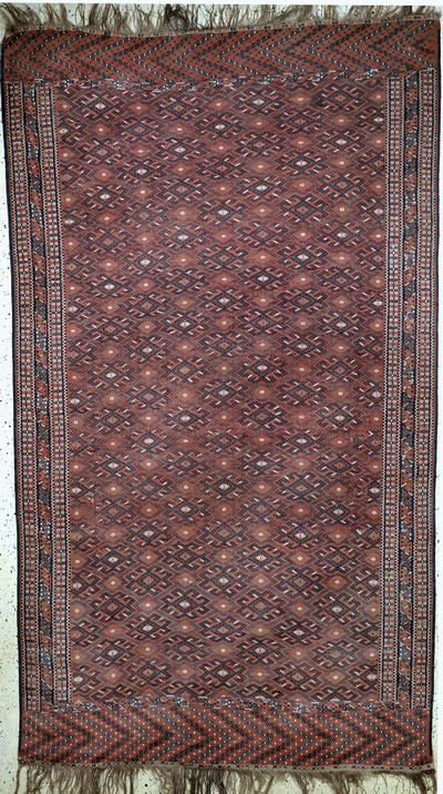 Image Yomud Sumakh antik, Turkmenistan, 19.Jhd, Wolle auf Wolle, ca. 320 x 190 cm, EHZ: ...
