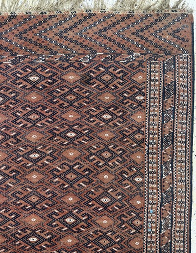27073045f - Yomud Sumakh antik, Turkmenistan, 19.Jhd, Wolle auf Wolle, ca. 320 x 190 cm, EHZ: ...