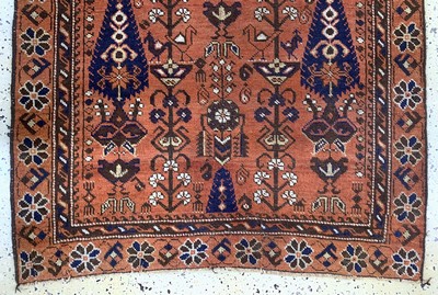 27073047c - Baloch antique, Persia, around 1900, wool on cotton, approx. 202 x 108 cm, condition: 3 ...