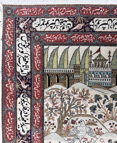 27073055e - Keschan´Mohtasham´fein antik, Persien(Bahram Gur Geschichte), 19.Jhd, ...