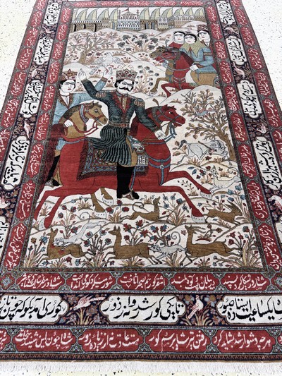 27073055i - Keschan´Mohtasham´fein antik, Persien(Bahram Gur Geschichte), 19.Jhd, ...