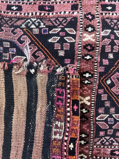 27073087d - Sumakh Doppeltasche, Türkei, Anfang 20.Jhd, Wolle auf Wolle, ca. 200 x 92 cm, EHZ:2 ...