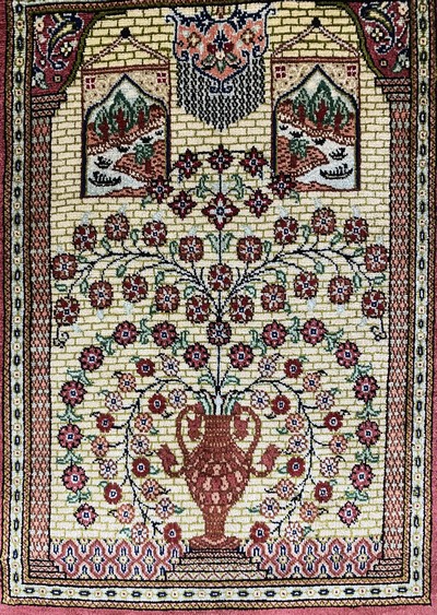 27073092a - 2 Lots Ghom Seide, Persien, Ende 20.Jhd, reine Naturseide, ca. 42 x 30 cm, EHZ: 1-2 ...