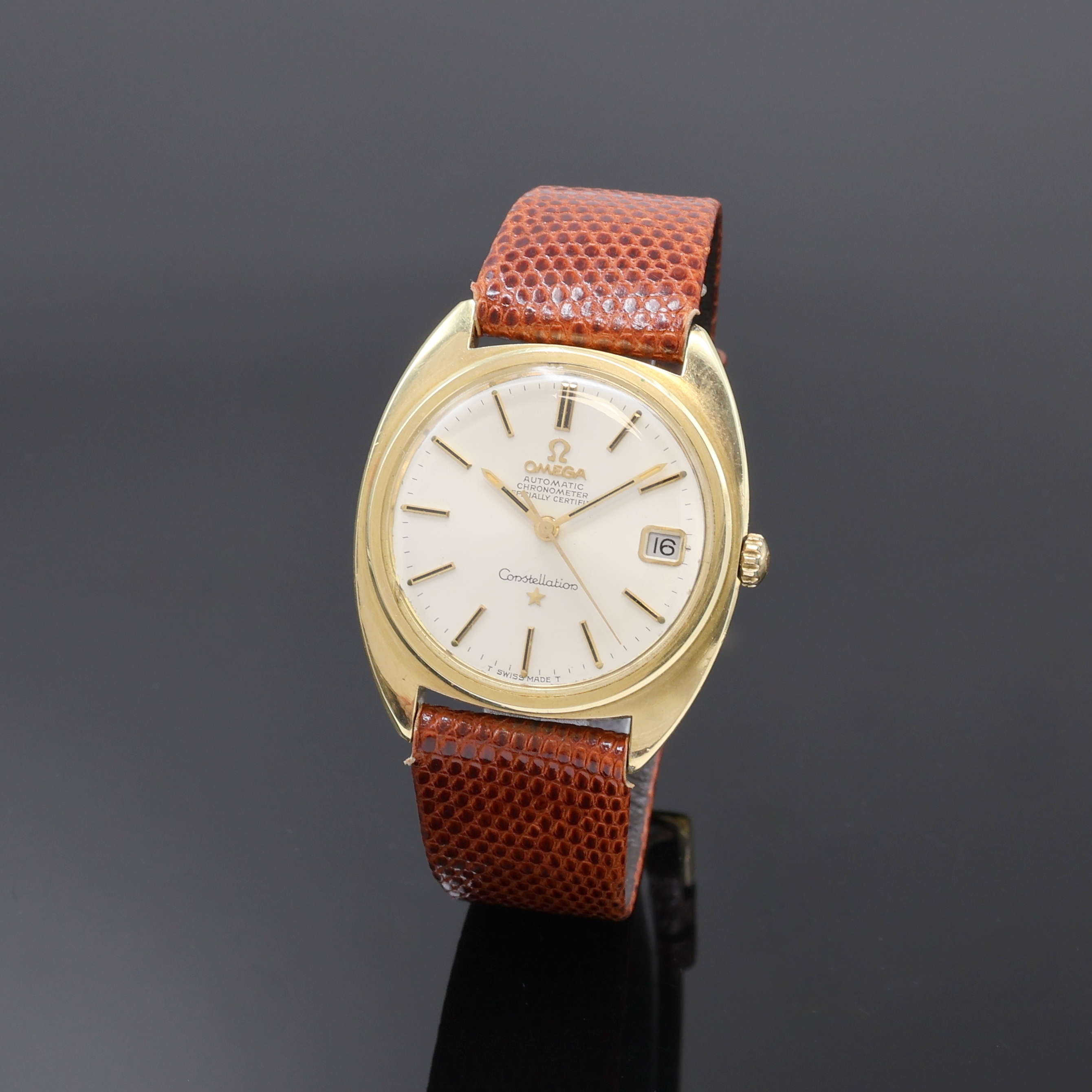 Image 27073104 - OMEGA Constellation Chronometer Armbanduhr mit Goldhaube Referenz 168.017, Schweiz um ...