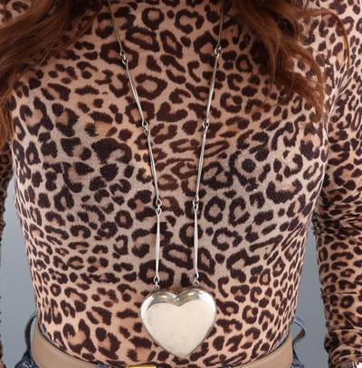 27073687a - GEORG JENSEN Herzcollier, 925er Silber, Dänemark, Modell Nr. 126, nach 1945, Design ...