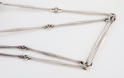 27073687c - GEORG JENSEN Herzcollier, 925er Silber, Dänemark, Modell Nr. 126, nach 1945, Design ...