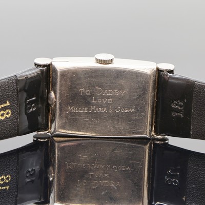 27073688c - BULOVA seltene Cocktailwatch, USA um 1940, Handaufzug, 2-teil. Palladium-geh. m. verd. ...