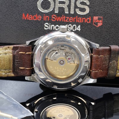 27073690c - ORIS Herrenarmbanduhr mit Mondphase Referenz 7433, Schweiz um 1995, Automatik, beids. ...
