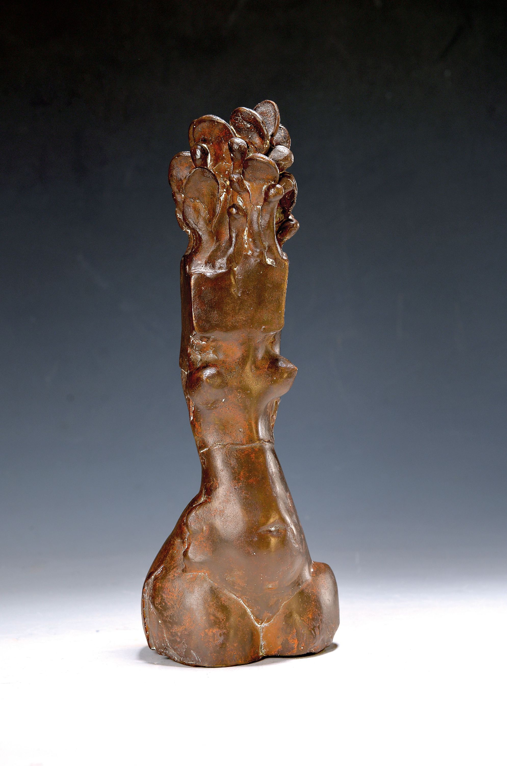 Image 27073926 - Gernot Rumpf, 1941 Kaiserslautern-2025, Kleine Metamorphose, Bronzeskulptur, signiert, ...