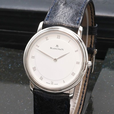 27073977a - BLANCPAIN Villeret Armbanduhr in Platin Referenz 0071-3427-55, Automatik, Boden gedr. ...