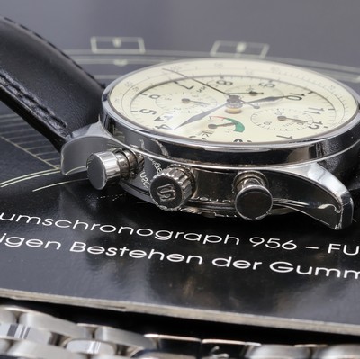 27074488b - SINN Modell 956 FULDA Herrenchronograph in Stahl mit Box und Papier, Schweiz um 2000, ...