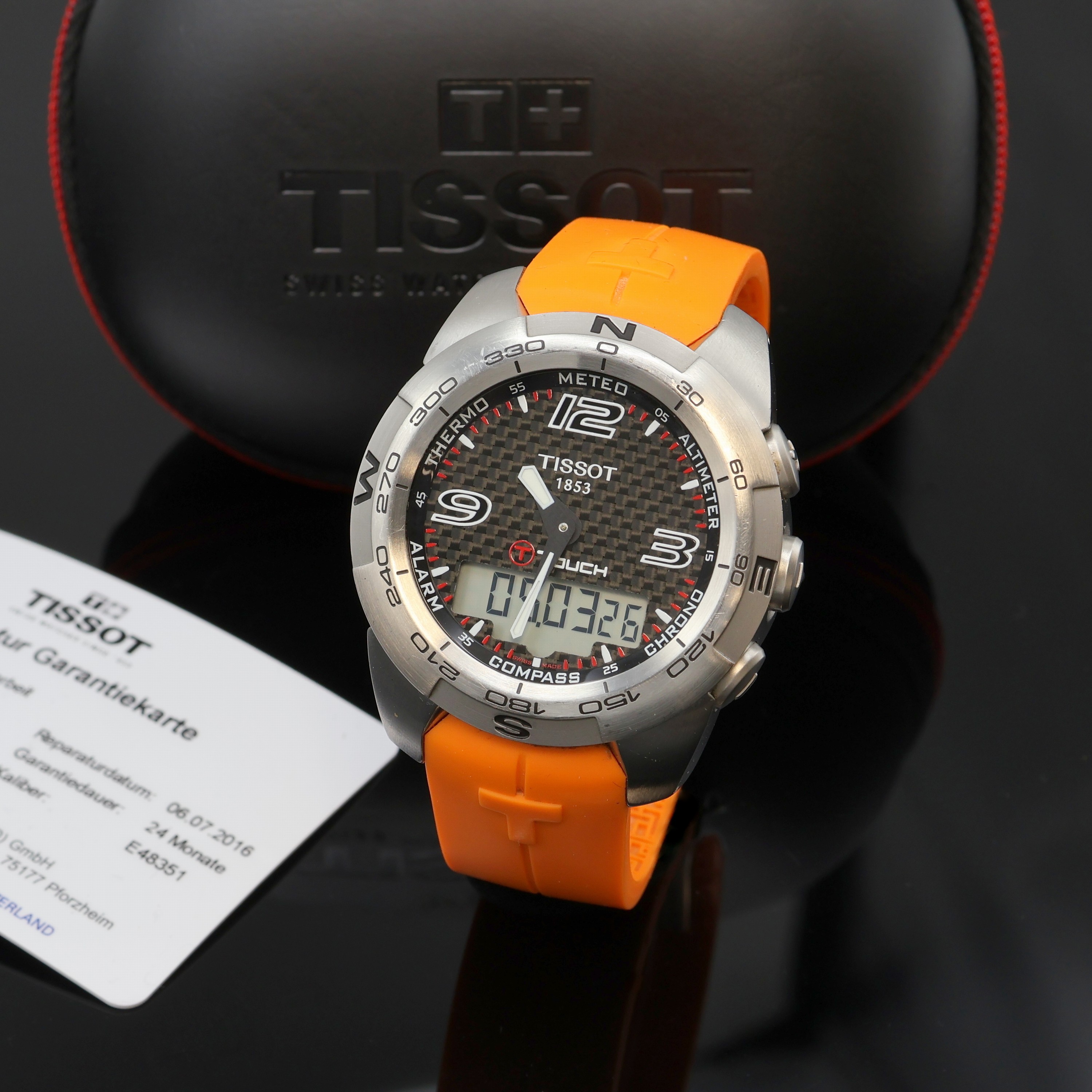Image 27074508 - TISSOT T-Touch Multifunktions-Herrenarmbanduhr in Stahl, Schweiz um 2010, quartz, satin. ...