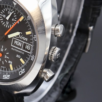27074525b - SINN Referenz 140/42 Armbandchronograph in Stahl, Schweiz um 1990, Automatik, 2-tlg. ...