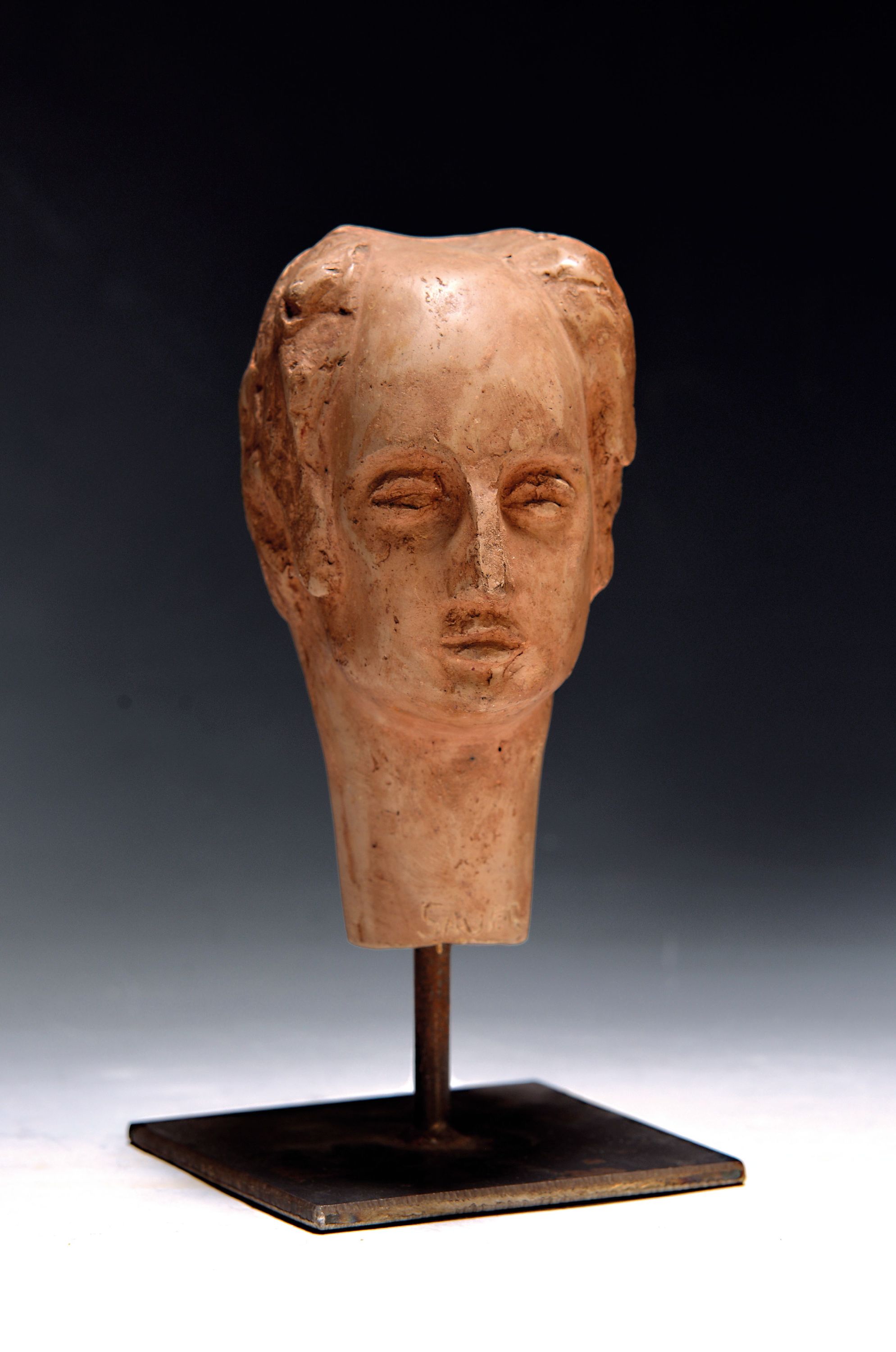 Image 27074828 - Erich Sauer, geb. 1931 Frankenthal, Keramik,Porträt-Büste, am Hals signiert, H. 22 cm