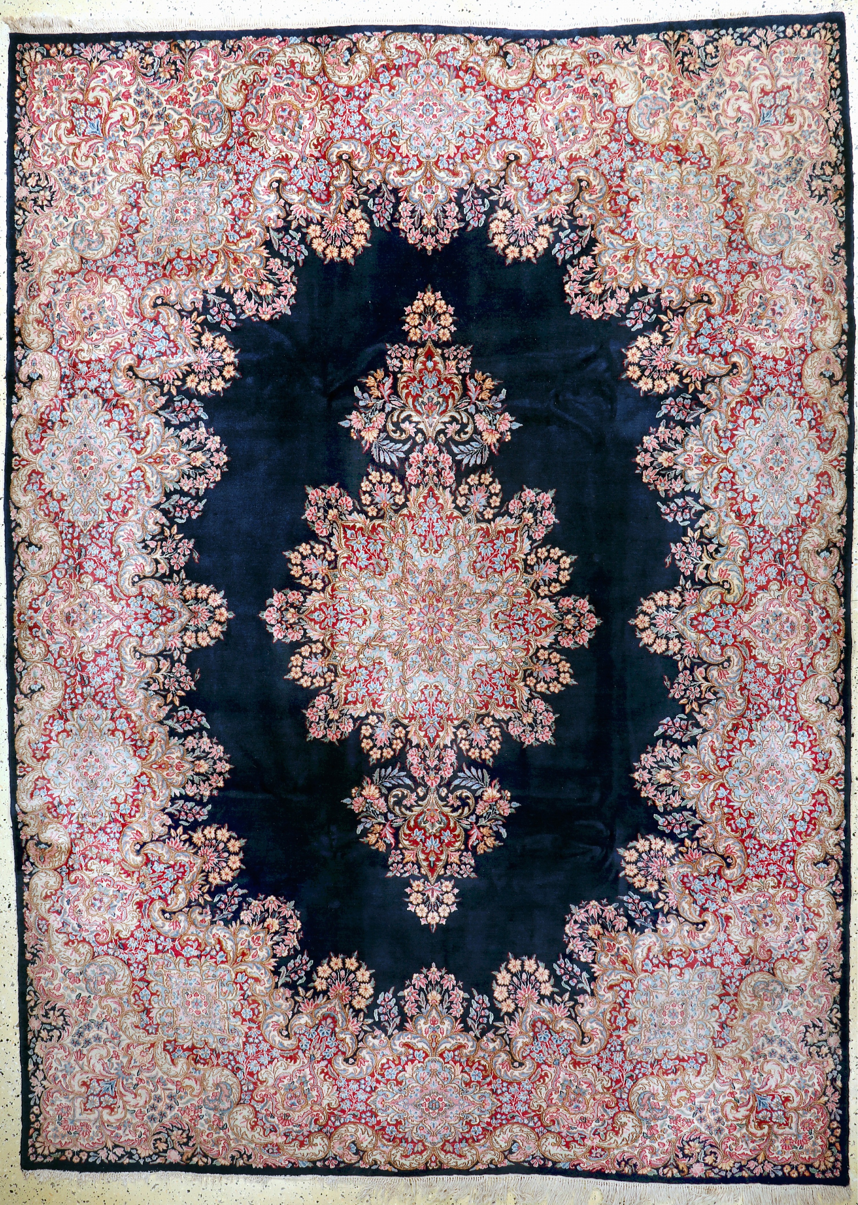 Image 27075355 - Kerman Lawar fein, Persien, Mitte 20.Jhd, Wolle auf Baumwolle, ca. 334 x 243 cm, EHZ: 2 ...