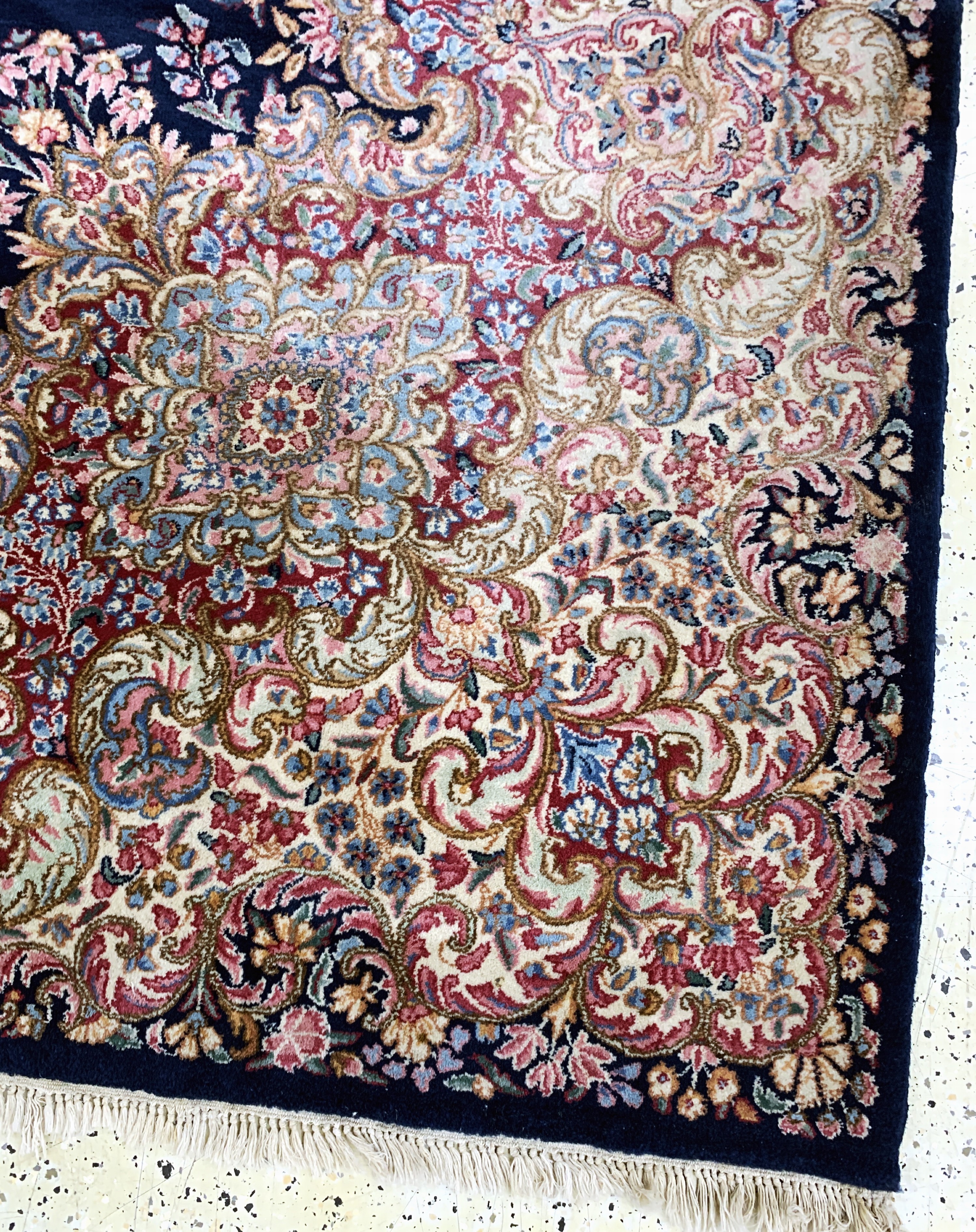 Detail f: Kerman Lawar fein, Persien, Mitte 20.Jhd, Wolle auf Baumwolle, ca. 334 x 243 cm, EHZ: 2