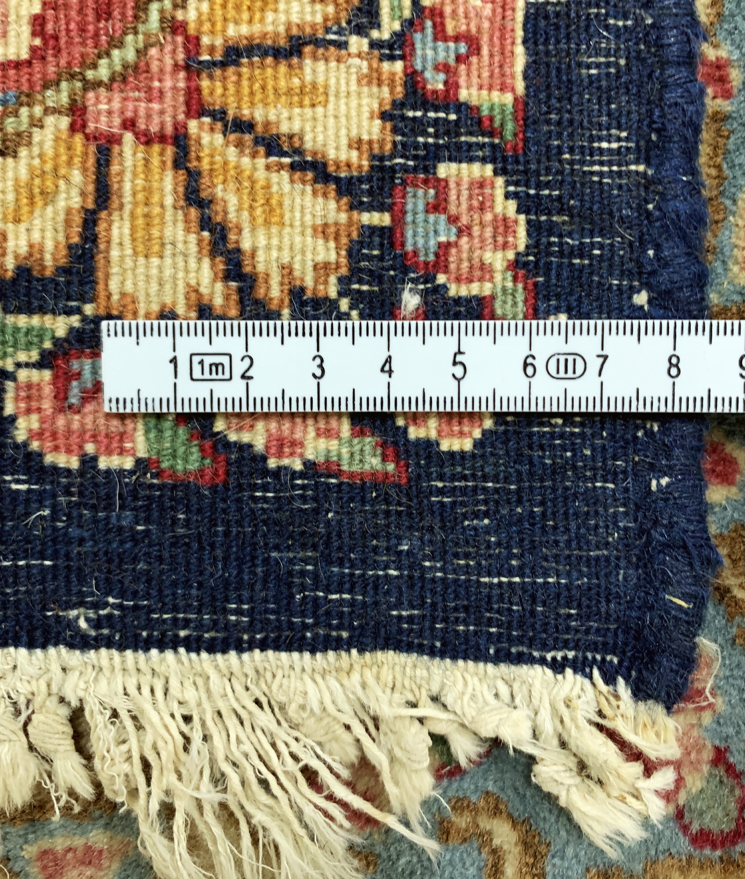 Detail j: Kerman Lawar fein, Persien, Mitte 20.Jhd, Wolle auf Baumwolle, ca. 334 x 243 cm, EHZ: 2