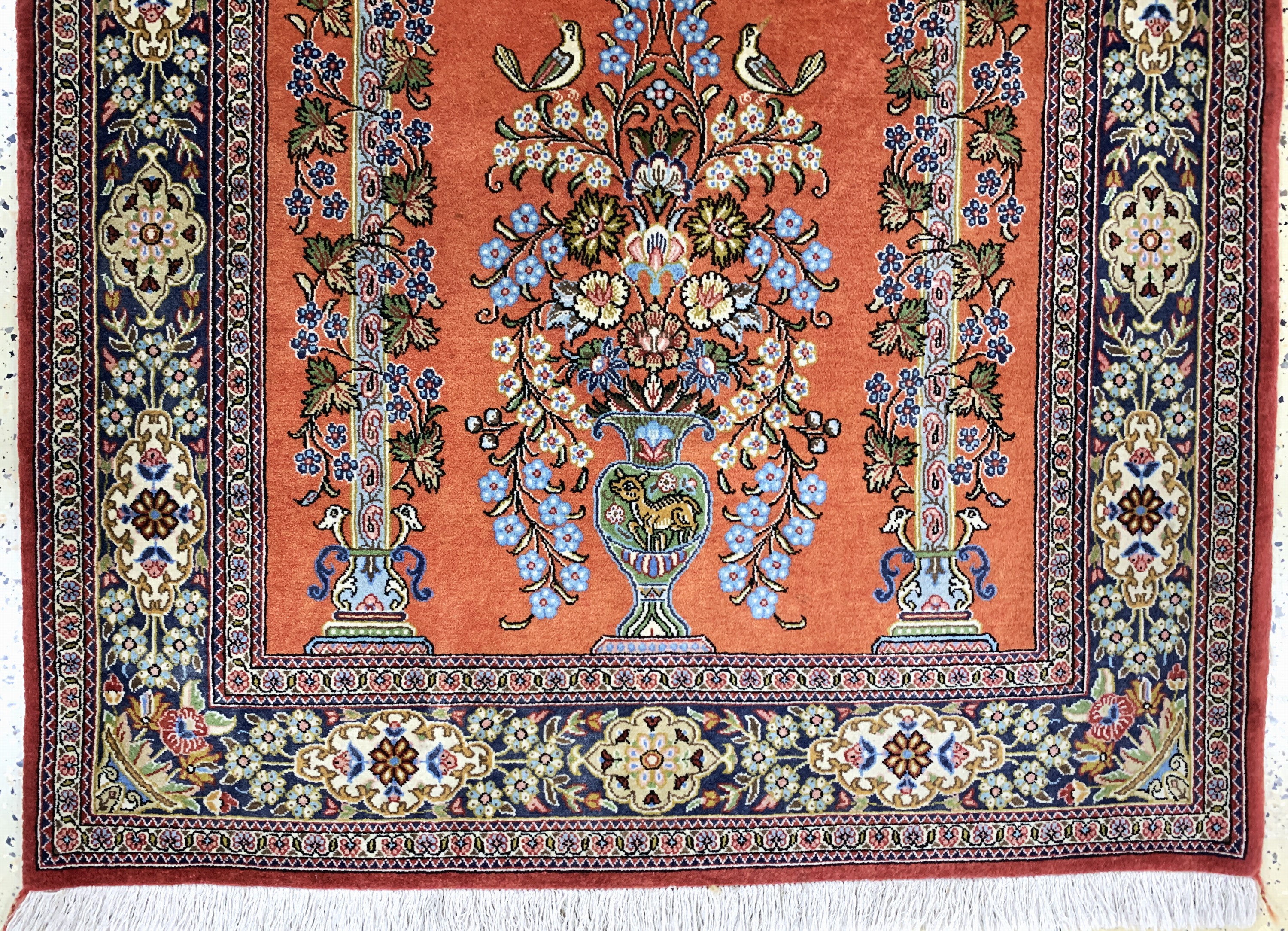 Detail b: Ghom Kork, Persien, Ende 20.Jhd, Korkwolle,ca. 160 x 110 cm, EHZ: 2