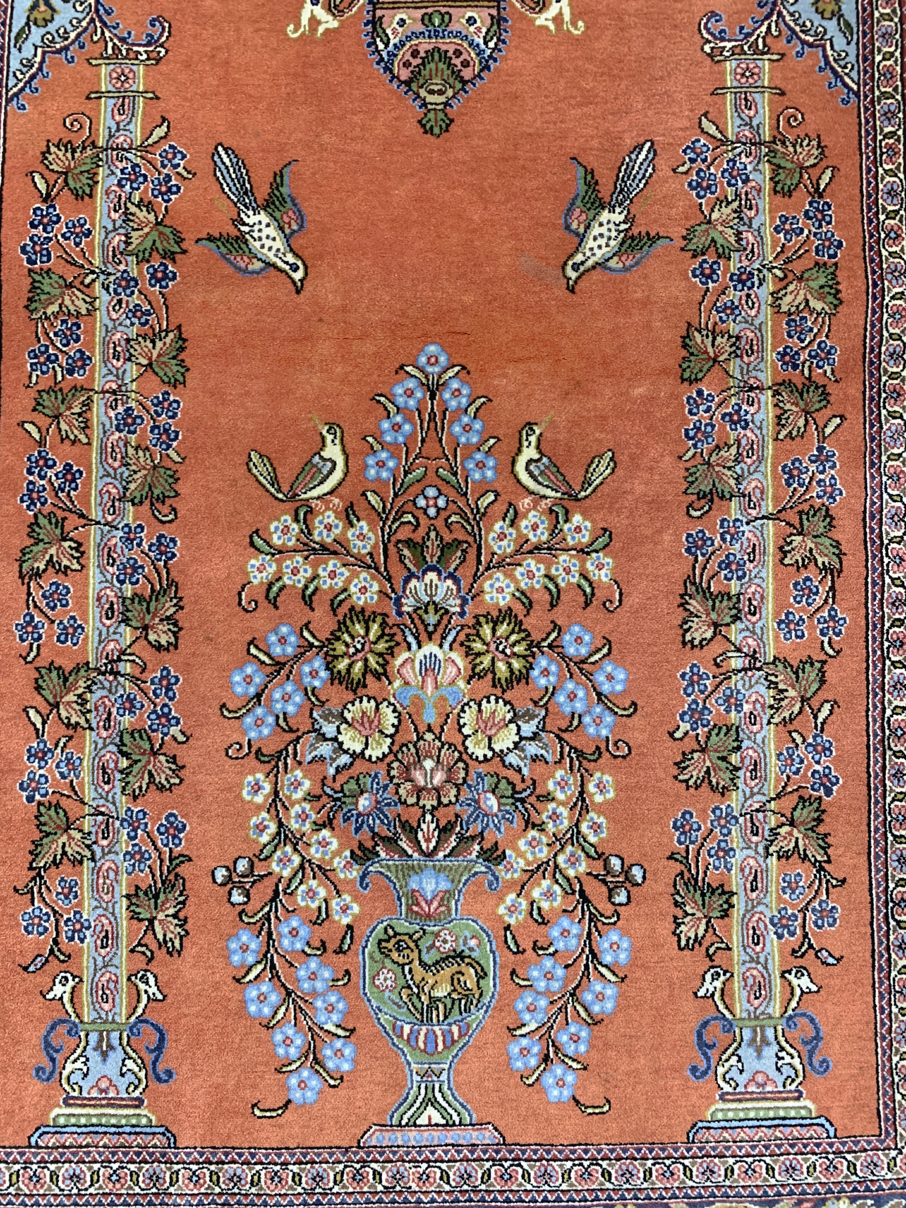 Detail c: Ghom Kork, Persien, Ende 20.Jhd, Korkwolle,ca. 160 x 110 cm, EHZ: 2
