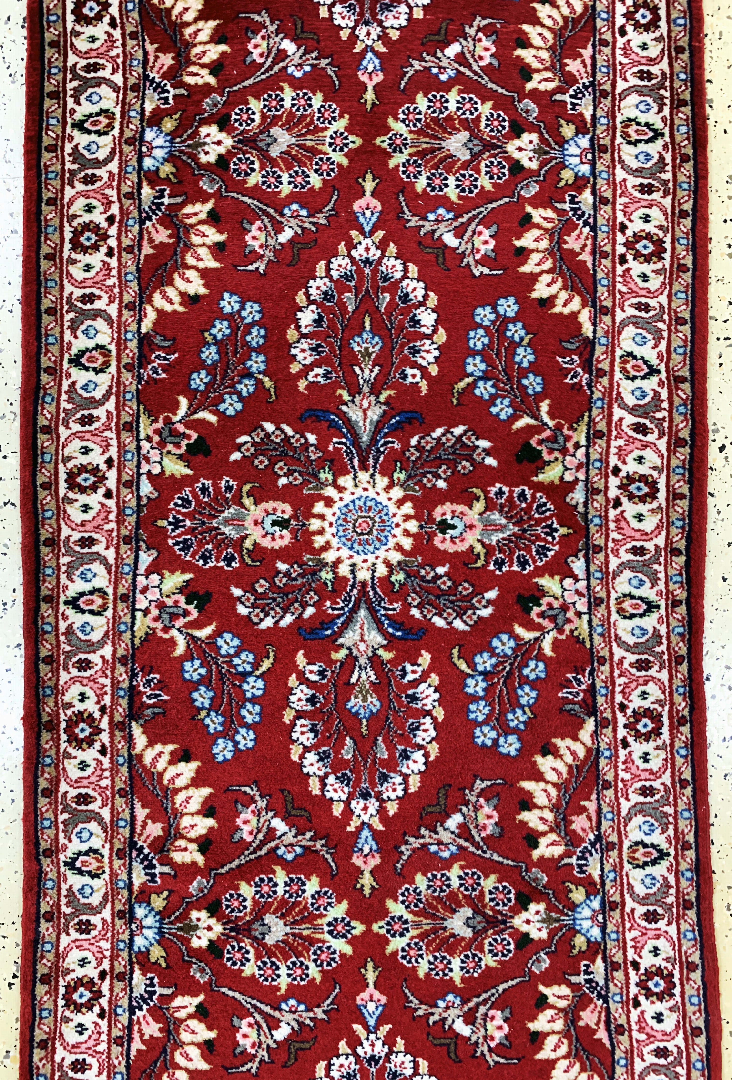 Detail d: Sarogh, Persien, Ende 20.Jhd, Wolle auf Baumwolle, ca. 335 x 80 cm, EHZ: 2