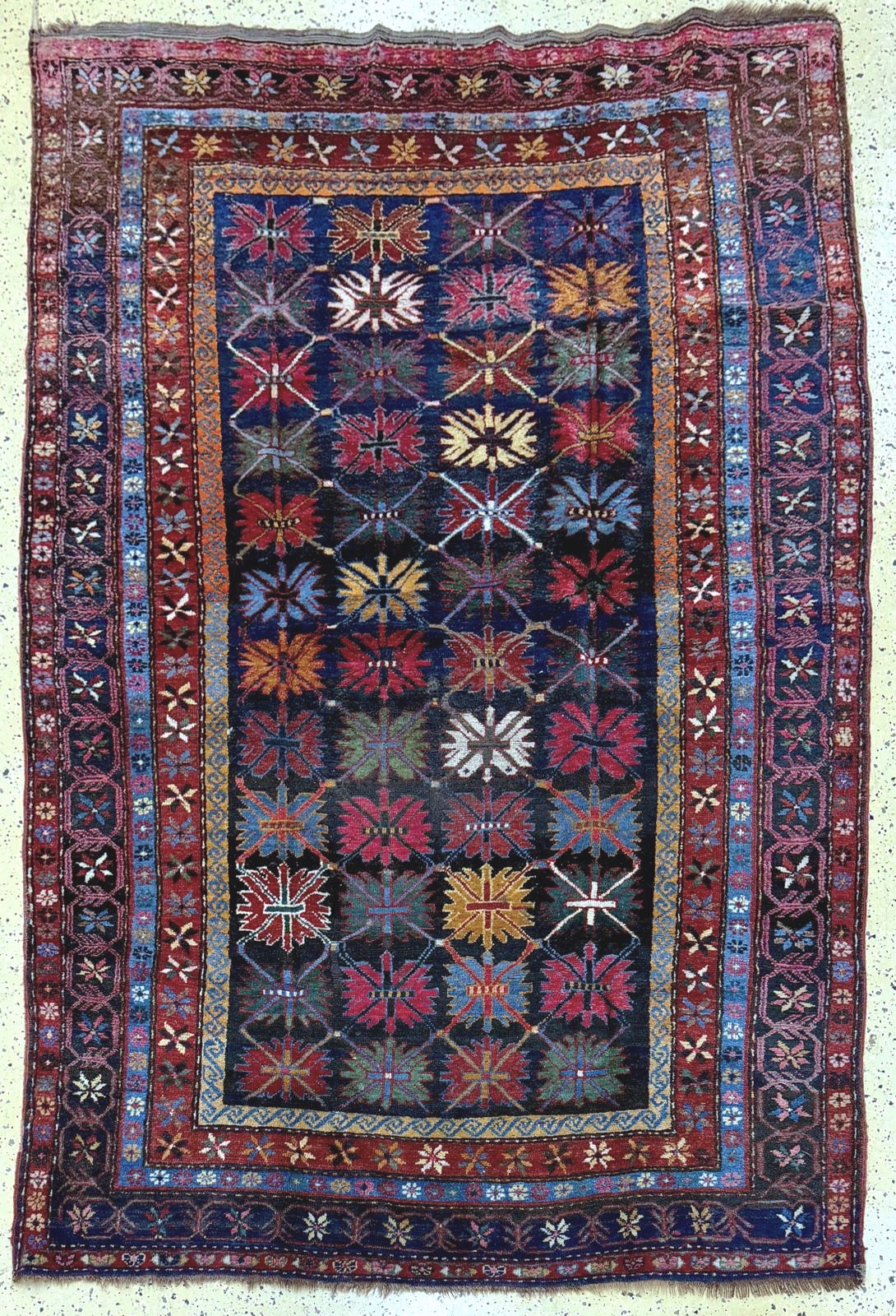 Image 27075389 - Antiker Kazak, Kaukasus, um 1900, Wolle aufWolle, ca. 239 x 163 cm, EHZ: 2 ...