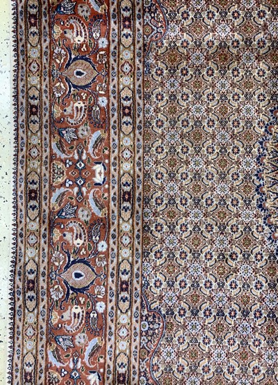 27075337c - Mud fein, Persien, Ende 20.Jhd, Wolle auf Baumwolle, ca. 338 x 243 cm, ...