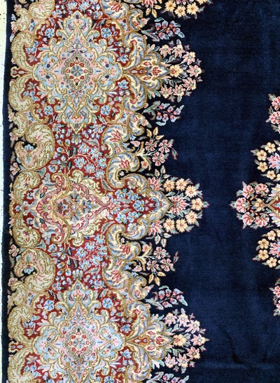 27075355c - Kerman Lawar fein, Persien, Mitte 20.Jhd, Wolle auf Baumwolle, ca. 334 x 243 cm, EHZ: 2 ...