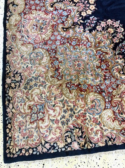 27075355h - Kerman Lawar fein, Persien, Mitte 20.Jhd, Wolle auf Baumwolle, ca. 334 x 243 cm, EHZ: 2 ...