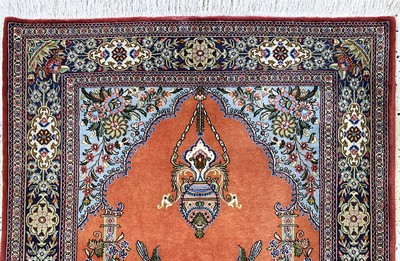 27075356a - Ghom Kork, Persien, Ende 20.Jhd, Korkwolle,ca. 160 x 110 cm, EHZ: 2 Schätzpreis: 400, ...
