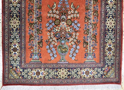 27075356b - Ghom Kork, Persien, Ende 20.Jhd, Korkwolle,ca. 160 x 110 cm, EHZ: 2 Schätzpreis: 400, ...