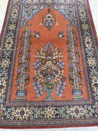 27075356d - Ghom Kork, Persien, Ende 20.Jhd, Korkwolle,ca. 160 x 110 cm, EHZ: 2 Schätzpreis: 400, ...