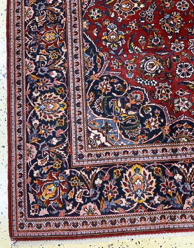 27075360b - Keschan Kork fein, Persien, Mitte 20.Jhd, Korkwolle auf Baumwolle, ca. 211 x 135 cm, ...