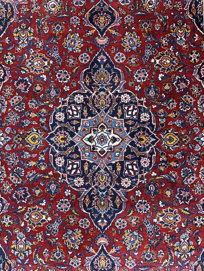 27075360c - Keschan Kork fein, Persien, Mitte 20.Jhd, Korkwolle auf Baumwolle, ca. 211 x 135 cm, ...