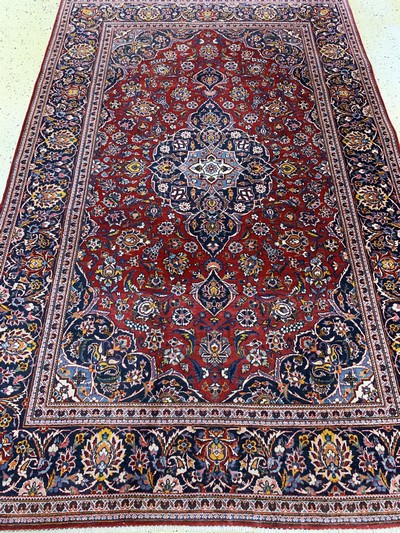 27075360e - Keschan Kork fein, Persien, Mitte 20.Jhd, Korkwolle auf Baumwolle, ca. 211 x 135 cm, ...