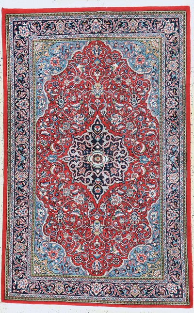 Image Saruk, Persia, mid-20th century, wool on cotton, approx. 211 x 132 cm, condition: 2. ...