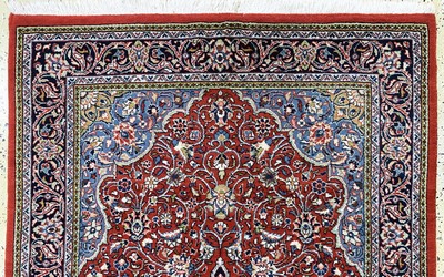 27075361a - Sarogh, Persien, Mitte 20.Jhd, Wolle auf Baumwolle, ca. 211 x 132 cm, EHZ: 2 ...